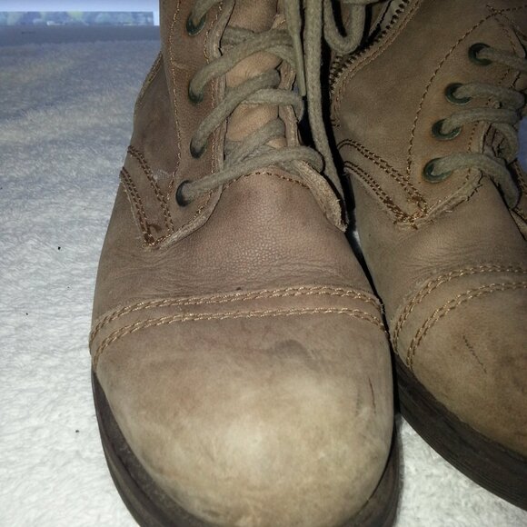 Excellent Steve Madden Roper Boots Brown Suede Worn - Picture 8 of 8